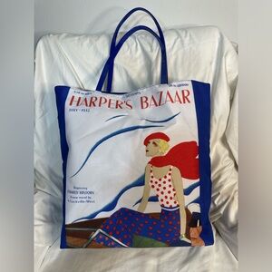 Harper's Bazaar Blue Tote Bag